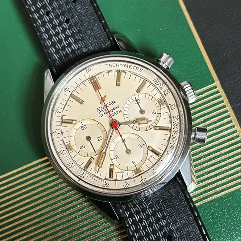 Sherpa Graph with an aged cream dial on a black Tropic strap
